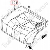 MITSUBISHI 91E1210400 КАПОТ ДВИГАТЕЛЯ