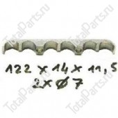 SIZE 122*14*11.5 НАПРАВЛЯЮЩИЙ ЗАЖИМ 2xØ7 | ЗАПЧАСТИ ДЛЯ ПОГРУЗЧИКОВ