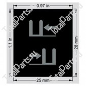 TOYOTA 6311019811 НАКЛЕЙКА