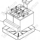 TENNANT 9002536 НАБОР БАТАРЕЙ 4x6VDC 180AH FI, LA T5 CE