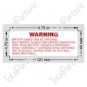 TAYLOR TA9431300 НАКЛЕЙКА С ПРЕДУПРЕЖДЕНИЕМ О БАТАРЕЕ