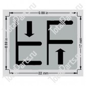 TOYOTA 578911517071 НАКЛЕЙКА БОКОВОГО СМЕЩЕНИЯ