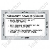 EPW 1DC11833 НАКЛЕЙКА