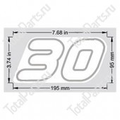 TOYOTA 578273324071 НАКЛЕЙКА МОДЕЛЬ 30