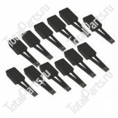 TOTALSOURCE 78688 НАБОР ЭЛЕКТРОЩЕТОК 12ШТ.