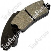 KEY NUMBER S.102721 КОМПЛЕКТ ТОРМОЗНЫХ КОЛОДОК