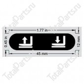 HYSTER 800131058 НАКЛЕЙКА