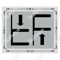 TOYOTA 578911517071 НАКЛЕЙКА БОКОВОГО СМЕЩЕНИЯ