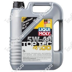LIQUI MOLY 5W-40 МАСЛО СИНТЕТИЧЕСКОЕ МОТОРНОЕ TOP TEC 4100 5L
