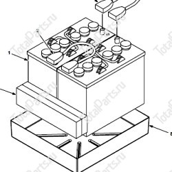 TENNANT 9002536 НАБОР БАТАРЕЙ 4x6VDC 180AH FI, LA T5 CE