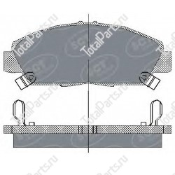 SCT Germany SP203 КОМПЛЕКТ ТОРМОЗНЫХ КОЛОДОК