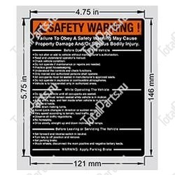 TOTALSOURCE 76519 НАКЛЕЙКА