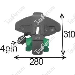 TVH 28486899 ВЕРХНЯЯ ЧАСТЬ РУКОЯТИ В СБОРЕ / АЛЬТЕРН. 51241572