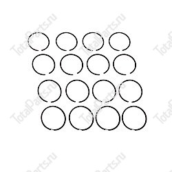 LPM 1171058 КОМПЛЕКТ ПОРШНЕВЫХ КОЛЕЦ ДВИГАТЕЛЯ F163 0.04