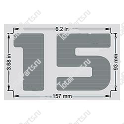 TOYOTA 578611360071 ТАБЛИЧКА ЁМКОСТИ