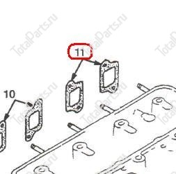 PERKINS SL50134G0 ПРОКЛАДКИ ВЫПУСКНОГО КОЛЛЕКТОРА 2-ШТУКИ