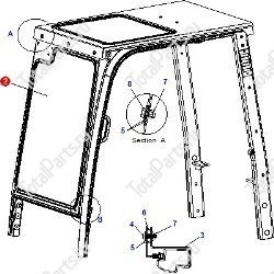 DAEWOO-DOOSAN D35C-5 Q4 ЛОБОВОЕ СТЕКЛО НА ПОГРУЗЧИКИ