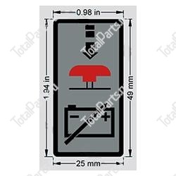 TOYOTA 579511290071 СТОП НАКЛЕЙКА