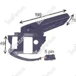 FREI 31030060100 ПЕДАЛЬ НОЖНОГО УПРАВЛЕНИЯ