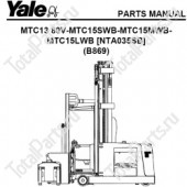 YALE MTC15LWB КАТАЛОГ ЗАПЧАСТЕЙ ДЛЯ СКЛАДСКОЙ ТЕХНИКИ