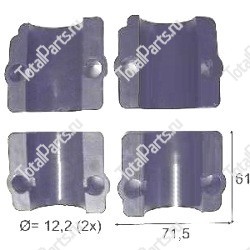 SIZE 61x71.5x12.2(2x) ЗАЖИМ