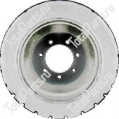 SIZE 18*8*12 1/8 КОЛЕСО ВЕДУЩЕЕ В СБОРЕ БЕЛАЯ РЕЗИНА