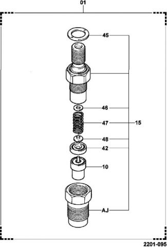 2201-095 ИНЖЕКЦИОННАЯ ФОРСУНКА TOYOTA 1DZ / TOYOTA 1DZ2 / TOYOTA 3Z -> КАТАЛОГ ЗАПЧАСТЕЙ ДВИГАТЕЛЯ TOYOTA 1DZ / TOYOTA 1DZ2 (1DZII) | ЗАПЧАСТИ ДЛЯ ДВИГАТЕЛЕЙ TOYOTA 1DZ / TOYOTA 1DZ2 / TOYOTA 3Z УСТАНОВЛЕННЫХ НА ВИЛОЧНЫЕ ПОГРУЗЧИКИ ТОЁТА | TOYOTA FORKLIFT SPARE PARTS CATALOGUE -> 2201-095 INJECTION NOZZLE 1DZ, 3Z | Купить запчасти для вилочных погрузчиков Toyota по низким ценам со склада в Москве